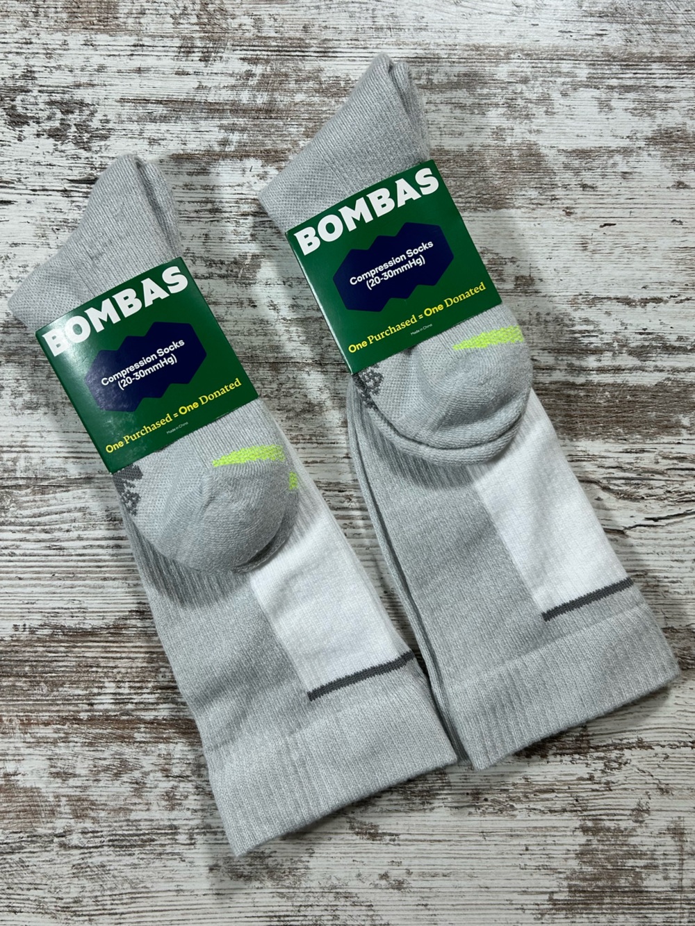 NWT lot (2) Bombas knee high mid weight compression (20-30) socks size large